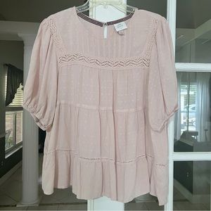 Knox Rose blouse, blush color XXL